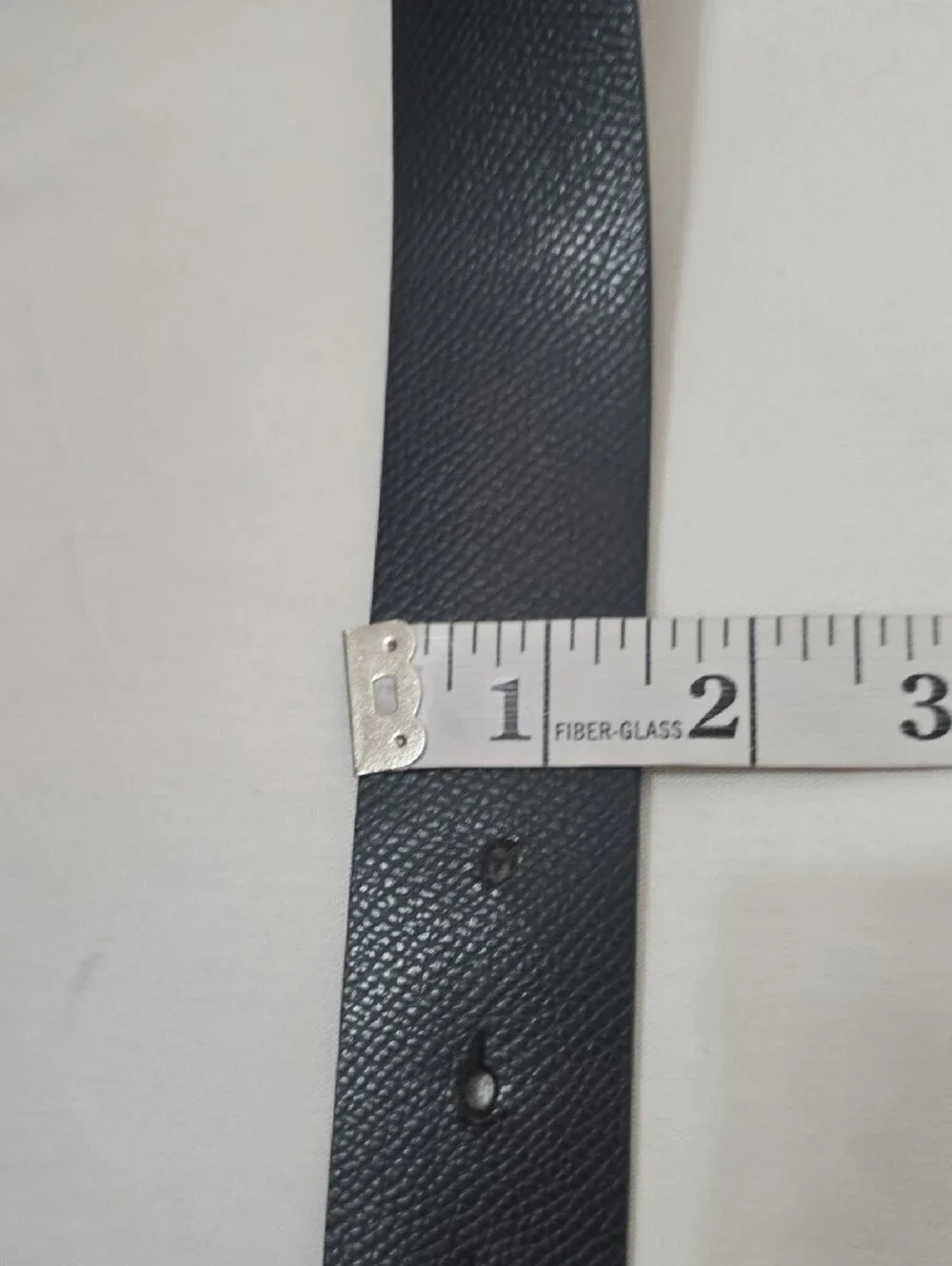 Michael Kors Black Pebbled Leather Women's Belt with Gold MK Round Buckle S